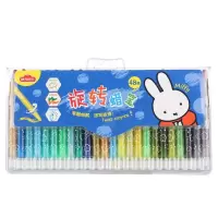 晨光文具 短款旋转蜡笔 米菲系列袋装蜡笔 48色FGMX4311