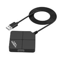 艾德生（ADSON）USB分线器2.0 高速4口HUB扩展坞集线器 1.2米