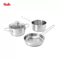 菲仕乐(Fissler)家用辅食锅套组汤锅奶锅煮锅不锈钢小平底煎锅EM-08-31-60-3000