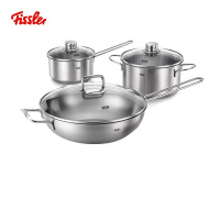 菲仕乐(Fissler)乔伊系列炒锅30cm汤锅20cm奶锅16cm组合 [乔伊套组]三件套