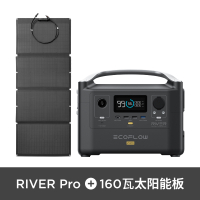 EcoFlow正浩户外移动电源应急露营车载220v便携大功率电池 RIVER PRO+110W太阳能板