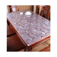[卓一生活]防水防油桌垫 桌垫餐桌布软玻璃透明茶几垫 PVC波斯菊 规格40cm*180cm