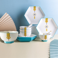菲米生活（PHMI）创意礼品节日礼物餐具碗盘勺子套装吉祥如意FM-TC2027
