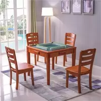 中式麻将桌实木两用麻将桌棋牌桌餐桌活动室手搓麻将桌象棋方桌正方形棋牌桌 单88*88CM