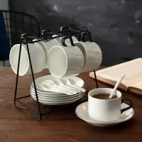 K.S.欧式陶瓷杯咖啡杯套装 创意简约家用咖啡杯子