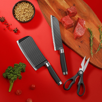 赫曼德刀具三件套HMD-7331菜刀厨师刀多功能剪刀