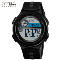 [苏宁宜品]时刻美 电子手表 电子机芯,生活防水,显示方式:数字式,形状:圆形(一个装)