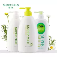 惠润(SUPER MiLD)洗发水 柔净(绿野芳香)洗发露600ml+护发素600ml+(淡雅柑桔香)沐浴露650ml