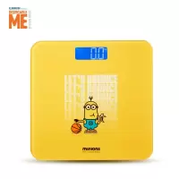 MINIONS 小黄人SA-DDC01液晶款电子秤健康秤人体称重器减肥磅家用体重秤