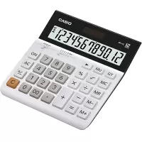 卡西欧(CASIO)DH-12-WE 中型 12位 双电源 超宽计算器