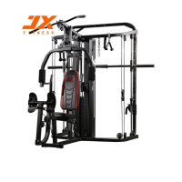 JX FITNESS 军霞综合训练器龙门架史密斯机大型运动力量器械组合深蹲架(含155KG包胶铃片)