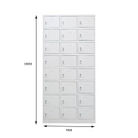 鸿业盛大 HY1553 文件柜 更衣柜 透气孔设计24门