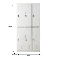 鸿业盛大 HY1563 文件柜 更衣柜 6门 加厚款