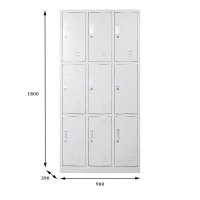 鸿业盛大 HY1565 文件柜 更衣柜 9门 加厚款