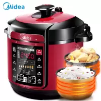 美的(Midea)MY-QC60A5 电压力锅 七段调压 收汁入味 6L大容量高压锅套件