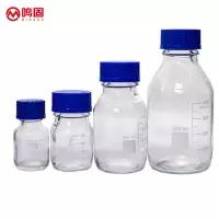 蓝盖透明试剂瓶,螺纹口带刻度 500ml 1个