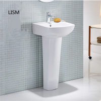 LISM 陶瓷洗手盆 简易立柱盆 SLK-003 单位:个