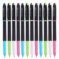 晨光(M&G)AGP65702黑色中性笔 0.5mm 商务签字笔 学生写字水笔 全针管中性笔 笔类黑色12支/盒