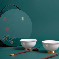清朴堂(qingputang) 禧福碗筷套装 餐具