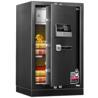 得力(deli) 保险柜办公家用全钢指纹双保险保管柜 电子密码箱 4074/生物指纹识别密码保管柜-高80cm