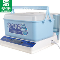 圣托(Shentop)高温蒸汽消毒机商用 饭店密胺餐具消毒柜 快速加热台式家用消毒碗柜 QTD10-Q21