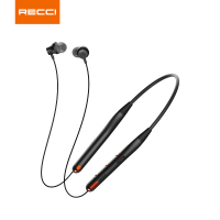 锐思(Recci) REP-W03 无线蓝牙耳机 双耳入式 颈挂脖式 黑色