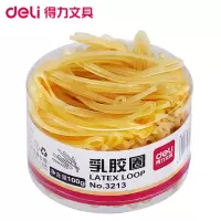 得力(deli)乳胶圈3213 100克/筒