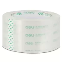 得力(deli) 30322封箱胶带 60mm*50y*50um 透明 6卷/筒