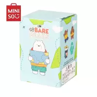 名创优品(miniso) 咱们裸熊系列去旅行盲盒摆件(混)创意玩偶