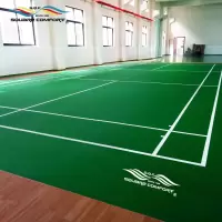 星加坊运动地胶羽毛球室内乒乓球篮球场健身房防滑pvc塑胶地板地垫宝石纹4.5mm