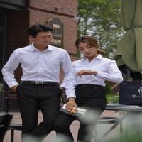 雪貂男女同款职业装白色长袖衬衫