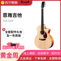 恩雅(enya)EGA-Q1M/EQ旅行吉他单板电箱民谣木吉他初学者儿童小吉他guitar40英寸