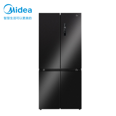 美的(Midea)501L十字门对开门冰箱微晶一周鲜PST智能除菌两档保湿风冷无霜BCD-501WSPZM(E)