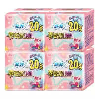 苏菲(SOFY)卫生巾零敏肌140mm护垫24片*4包清香型迷你姨妈巾