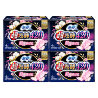 苏菲超熟睡柔棉感裸感肌夜用卫生巾420mm24片(4片x6包或者6片x4包随机发)