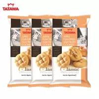 TATAWA苹果味果酱软馅爆浆曲奇饼干 70g*3袋 苏宁自营零食充饥夹心饼干网红休闲马来西亚进口零食办公室下午茶