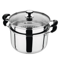 爱溢家adneny奥丁厨具系列 Z-01 不锈钢蒸锅 26cm 食品级304SUS 本色 26CM