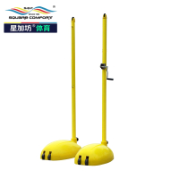 星加坊羽毛球网架 室内外标准羽毛球柱网柱架子 家用体育馆操场固定式羽毛球架