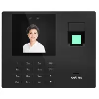 得力34521人脸识别/指纹考勤机