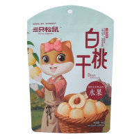 三只松鼠桃干100g*3袋办公室休闲零食年货蜜饯鲜果水果干