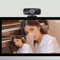 朗瑞安(RunningAir)高清摄像头带麦克风电脑台式机笔记本USB外置1080P双倍超高清