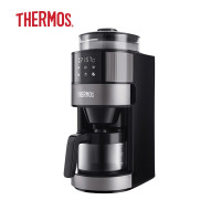 膳魔師(THERMOS)滴漏式磨豆咖啡机 研磨浓度调节 防尘防漏控温可拆卸EHA-3461E