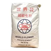 世界花超级生粉25kg马铃薯土豆淀粉勾芡水晶饺子肠粉