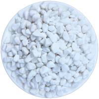 绿匠 白色石子石头大鹅卵石庭院铺路铺地小白石头园林枯山水白石子50斤白石子1-2cm