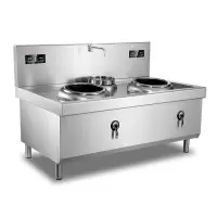 名厨磁电500双头单尾小炒灶(20kW+20kW)