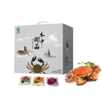 水中御品 阳澄湖大闸蟹900型(3.5-4.0两公蟹*4+2.5-3.0两母蟹*4)