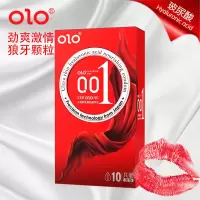我乐OLO赤薄玻尿酸避孕套3只装 男用0.01超薄款型安全套 男性系列润滑保险套女性颗粒丝薄套套子成人情趣性用品计生用品