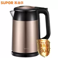 苏泊尔（SUPOR） 电水壶 不锈钢1.7L 自动断电双层彩钢烧水壶 S TRIX温控器SWF17S26A