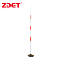 ZDET 障碍杆 蛇形跑杆 环形跑立杆 1.8米钢管红白杆+铸铁底座2.3公斤(套)