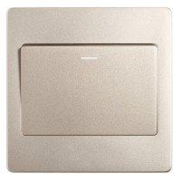 陕纵缆 10A开关香槟金 BM-2K 单位:个